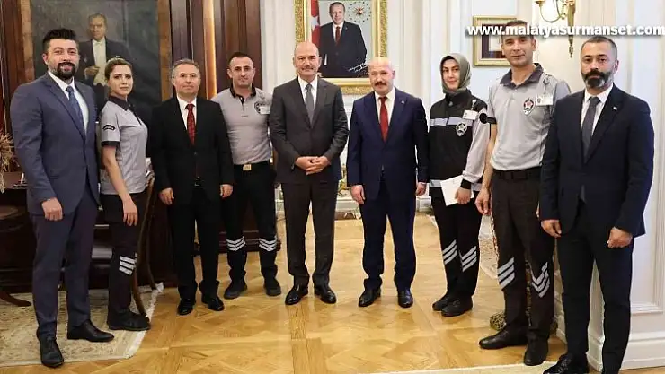 İçişleri Bakanı Soylu özel güvenlik görevlilerini kabul etti