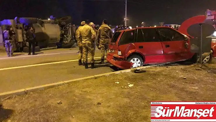 Iğdır'da zırhlı polis aracı otomobille çarpıştı 5 yaralı