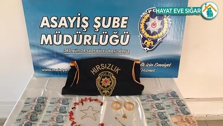 ikametten altın ve para çalan hırsız yakalandı