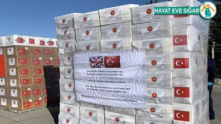 İkinci grup sağlık malzemeleri İngiltere'ye gönderildi