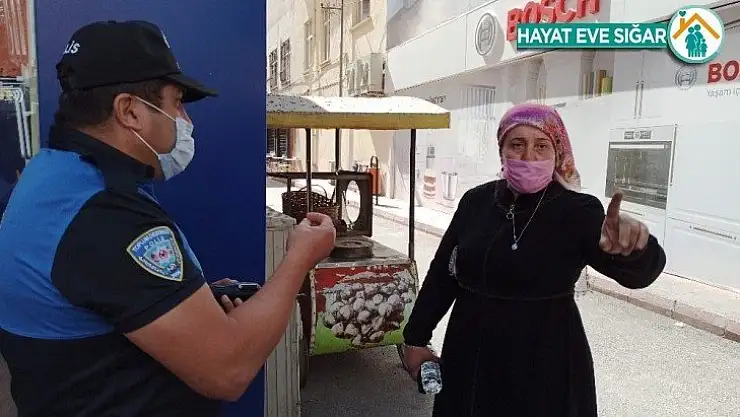 İkinci kez maske kuralını ihlal eden kadından polise pişkin sözler