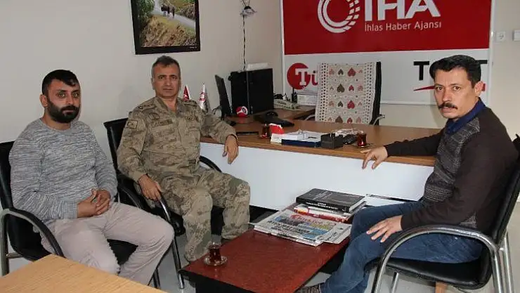 İl Jandarma Komutanı Atasoy'dan İHA'ya ziyaret