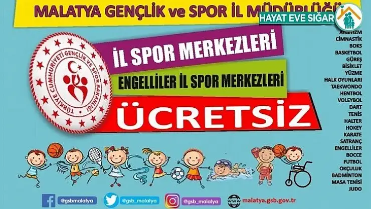 İl Spor Merkezleri kayıtları başladı