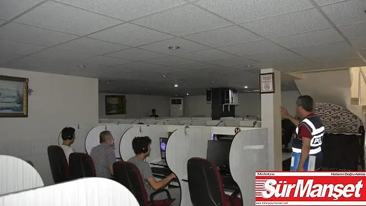 İnternet kafe ve oyun salonları denetlendi