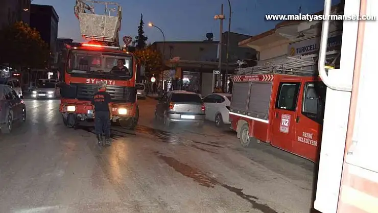 İş yerinde çıkan yangın korkuttu