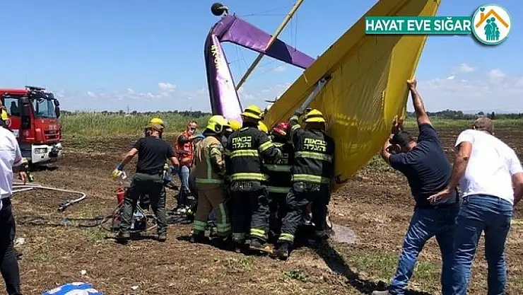 İsrail'de küçük uçak düştü: 1 ölü, 1 yaralı