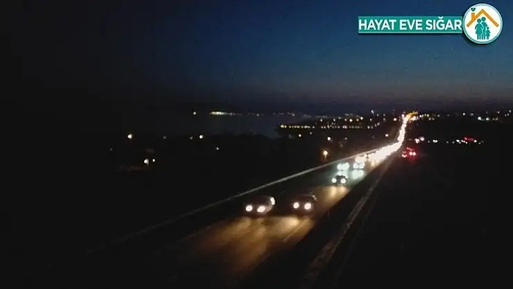 İstanbul'a dönüş yolunda yoğunluk