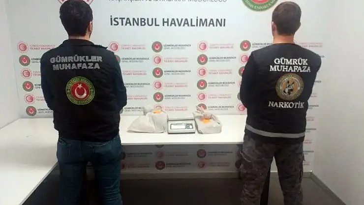 İstanbul Havalimanı'nda 1 buçuk milyonluk kokain operasyonu