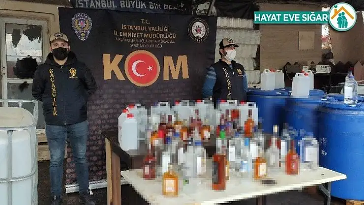 İstanbul merkezli operasyonda 88 ton sahte içki ele geçirildi