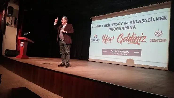 İstiklal Şairi Mehmet Akif Ersoy Sincan'da anıldı