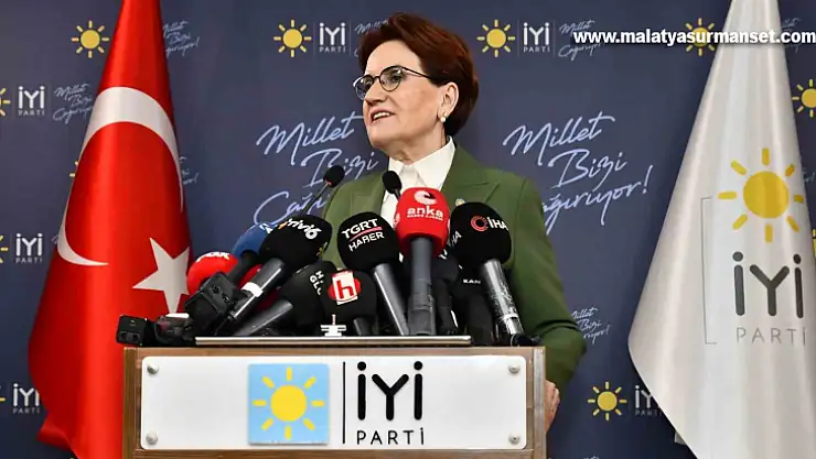 İYİ Parti lideri Akşener Anlamış olduk ki şahsi hırslar Türkiye'ye tercih edilmiştir