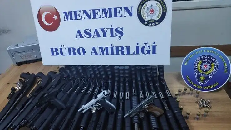 İzmir'de silah kaçakçılığı operasyonu  1 gözaltı