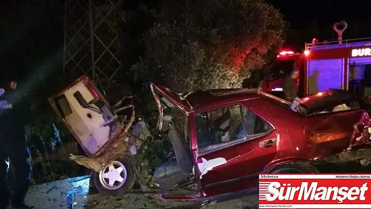 İznik'te feci kaza 1 ölü 3 yaralı