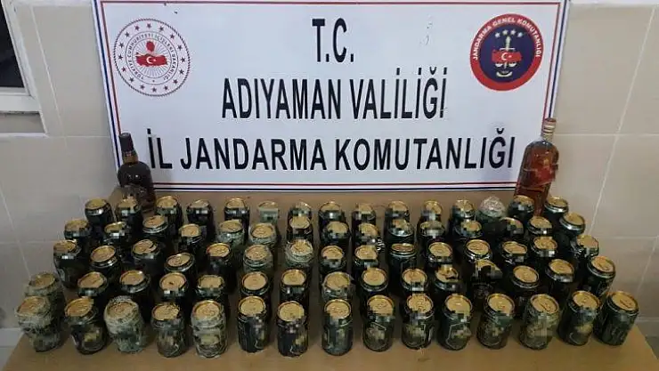 Jandarma ekiplerinden bandrolsüz içki operasyonu