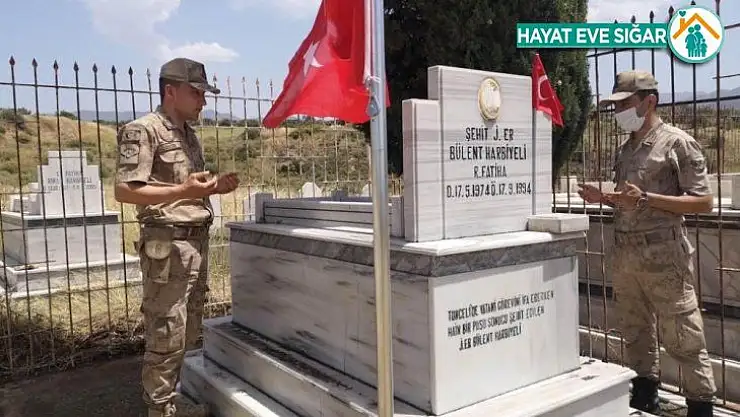 Jandarma Genel Komutanlığından şehit kabirlerine bakım