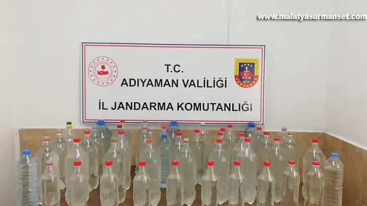 Jandarma sahte alkol ele geçirdi