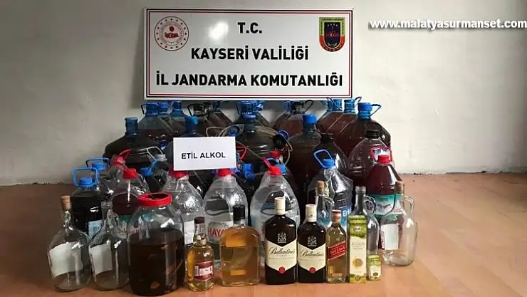 Jandarmadan kaçak içki operasyonu: 1 gözaltı