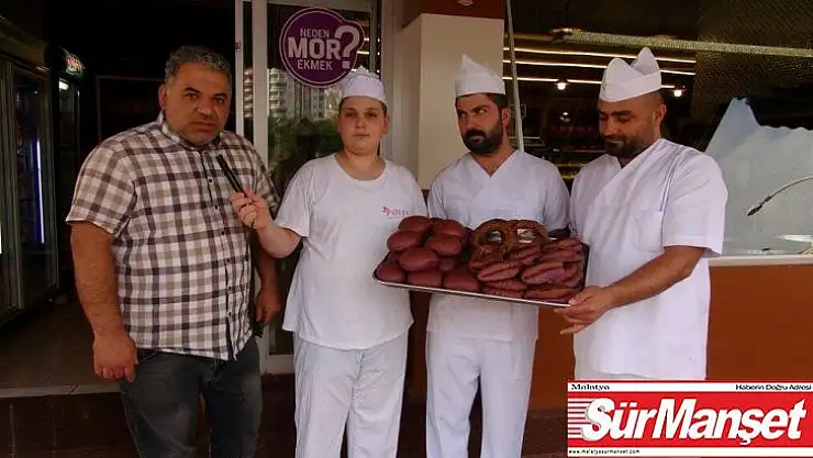 Japonya'da zorunlu olan mor ekmek Türkiye'de de üretilmeye başlandı