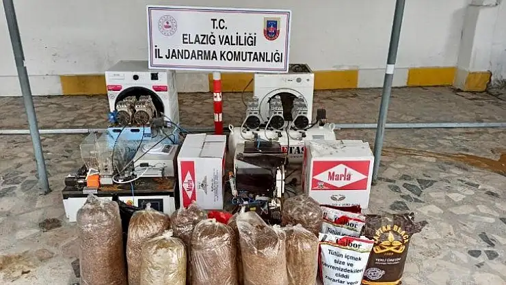 Kaçak sigara imalathanesine baskın: 2 gözaltı