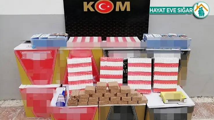 Kaçak sigaraları satamadan yakalandı