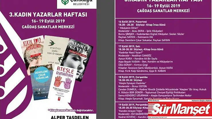 Kadın yazarlar 3. kez bir arada