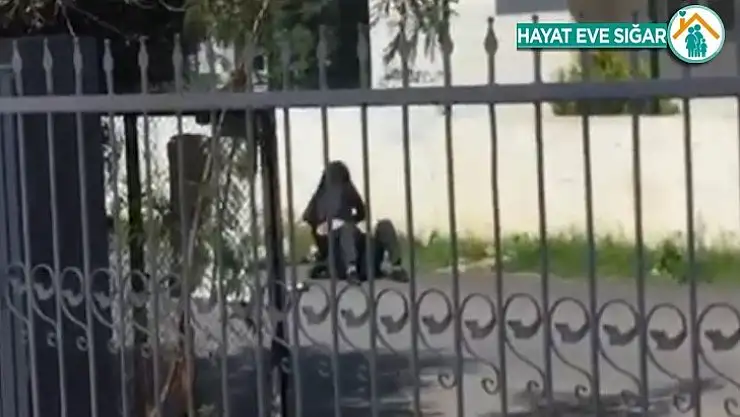 Kadın yere yatırdığı şahsı 'paramı ver' diyerek darp etti