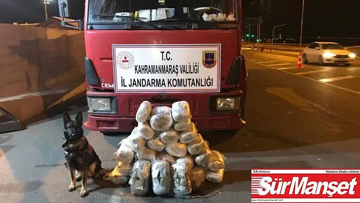 Kahramanmaraş'ta uyuşturucu operasyonu