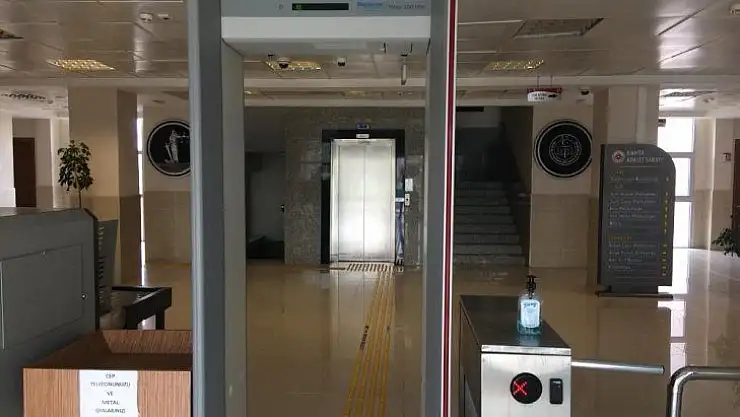 Kahta Adliyesi'nde korona virüs tedbirleri