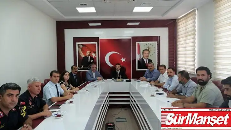 Kahta'da spor güvenlik kurulu toplandı.