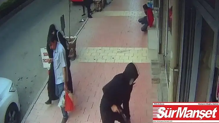 Kaldırımda silahlı saldırıya uğradı, o anlar güvenlik kameralarına yansıdı