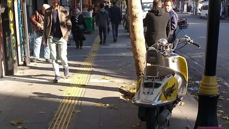 Kaldırımlarda motosiklet ve bisiklet denetimi