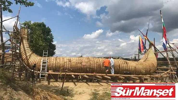 Kamıştan yapılmış gemi bugün İstanbul'a ulaşacak