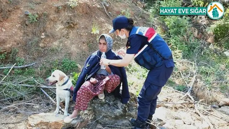 Kayıp olarak aranan kadın ormanlık alanda bulundu