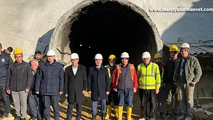 Kaymakam Arslantürk, Çat Barajı sulama tünel inşaatını inceledi