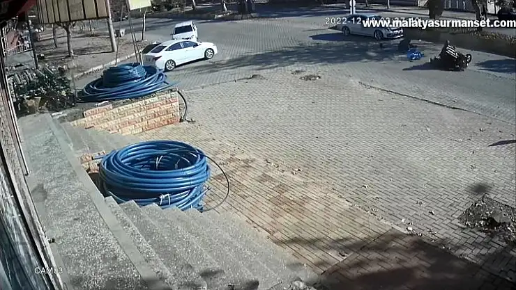 Kaza anı kameraya yansıdı