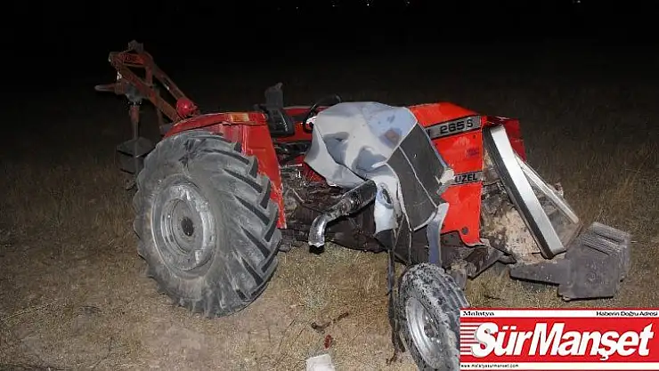 Kazada ağır yaralanan traktör sürücüsü hayatını kaybetti