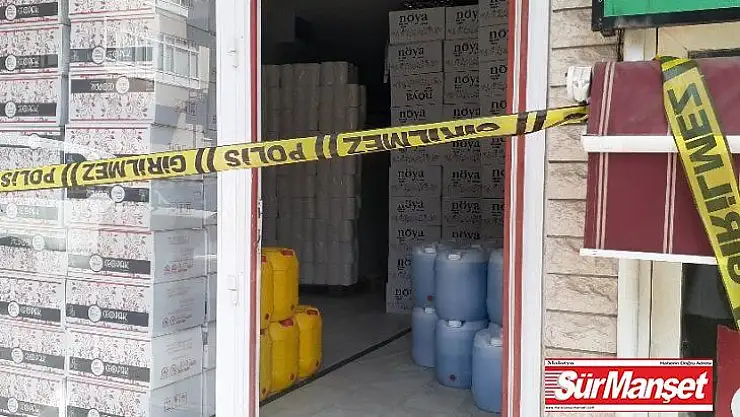 Keçiören'de 3 ton sahte dezenfektan ele geçirildi