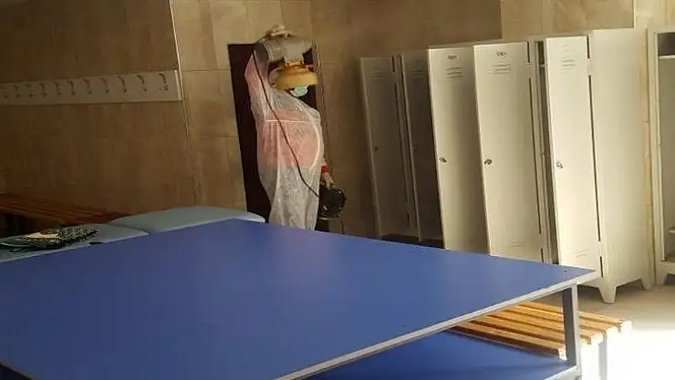 Keçiörengücü tesislerini dezenfekte etti