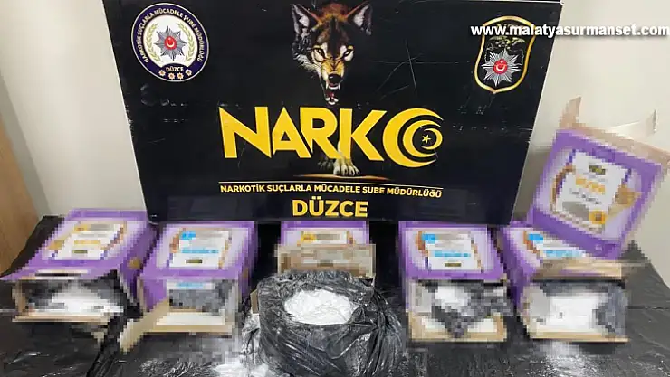 Kedi kumu kutularından 25 kilo uyuşturucu çıktı