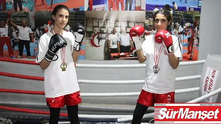Kick Boksçu kız kardeşler, ilk şampiyonadan madalya ile döndü