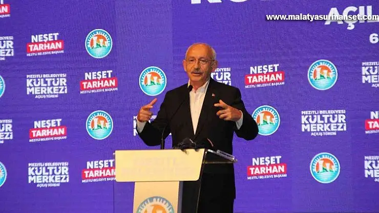 Kılıçdaroğlu, Mezitli Belediyesi Kültür Merkezinin açılışını yaptı