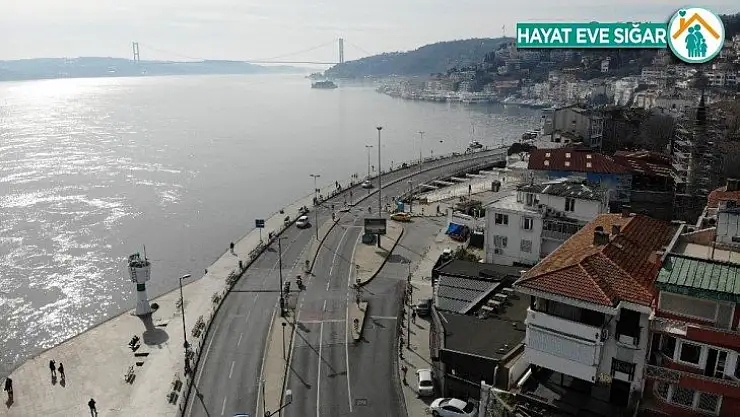 Kısıtlamada Bebek sahili böyle görüntülendi