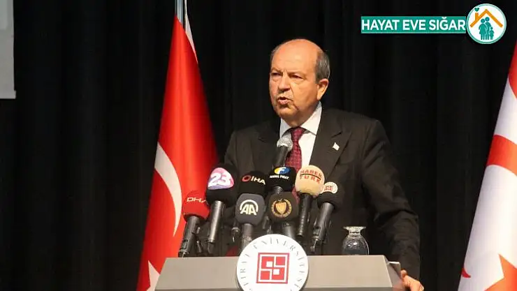 KKTC Cumhurbaşkanı Tatar: 'Türkiye Kıbrıs'a 1974'te barışı getirdi, halen sürmektedir'