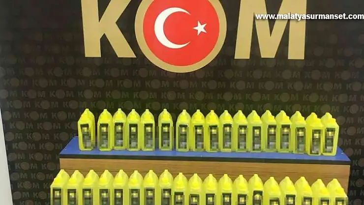 Kolonya bidonları içinde 43,50 litre etil alkol ele geçirildi