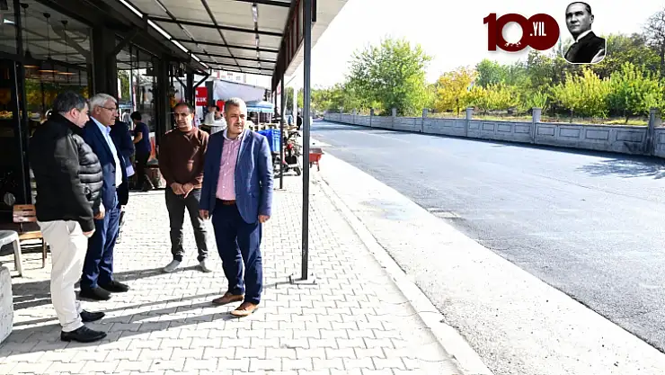Konteyner Çarşı'da Sıcak Asfalt Serimi Gerçekleştirdi