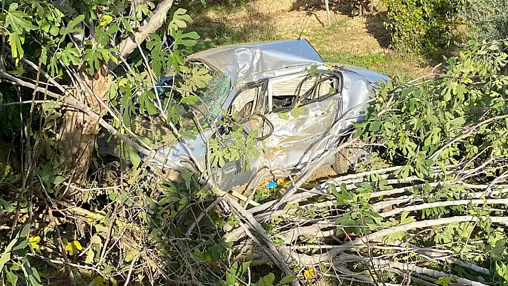 Kontrolden çıkan otomobil bağa yuvarlandı: 1 ölü!