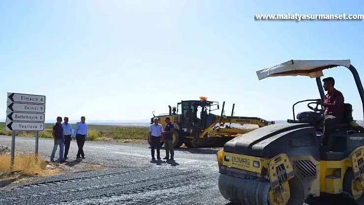 Köy yollarında çalışmalar sürüyor