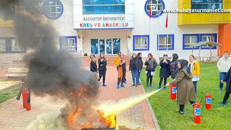 Kreş ve anaokulu müdürlüğü personeline yangın eğitimi