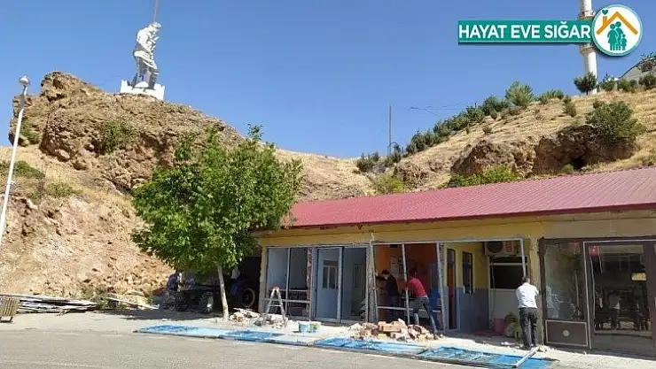 Kuluncak'ta dükkanlara güzel görünüm