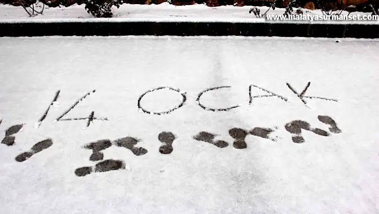 Kurak geçen kış mevsiminde kar sevinci